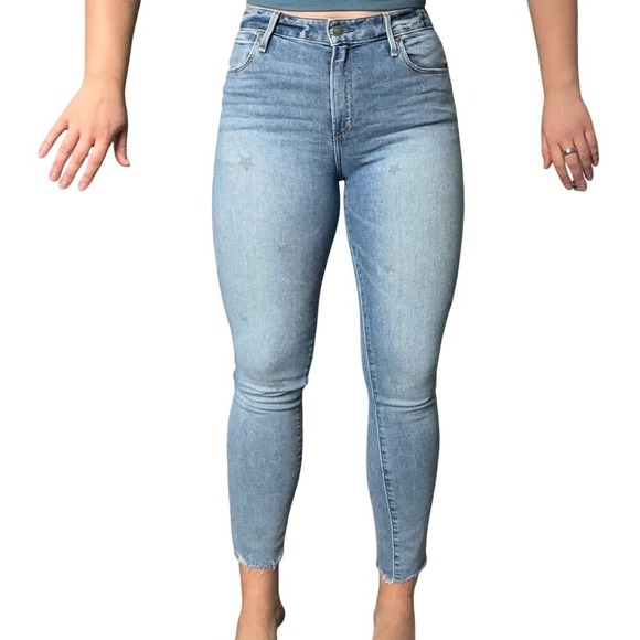 Abercrombie & Fitch Denim - Abercrombie & Fitch Simone High Rise Ankle Star Print Skinny Jeans 28L